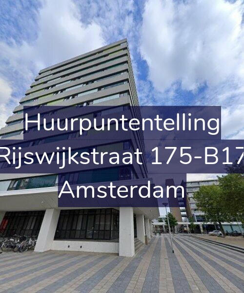 Foto gevel Huurpuntentelling voor Rijswijkstraat 175-B17, Amsterdam