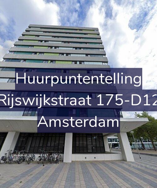Foto gevel Huurpuntentelling voor Rijswijkstraat 175-D12, Amsterdam