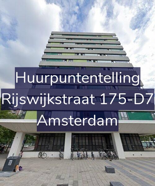 Foto gevel Huurpuntentelling voor Rijswijkstraat 175-D7, Amsterdam