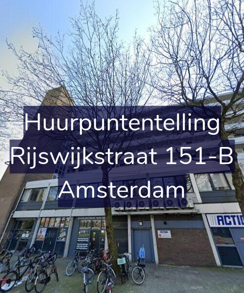 Foto gevel Huurpuntentelling voor Rijswijkstraat 151-B, Amsterdam