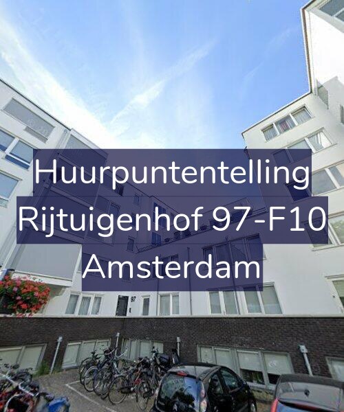 Foto gevel Huurpuntentelling voor Rijtuigenhof 97-F10, Amsterdam