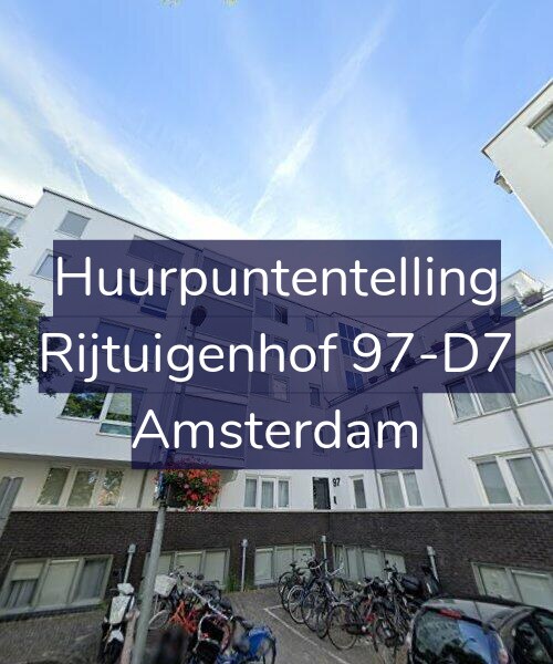 Foto gevel Huurpuntentelling voor Rijtuigenhof 97-D7, Amsterdam