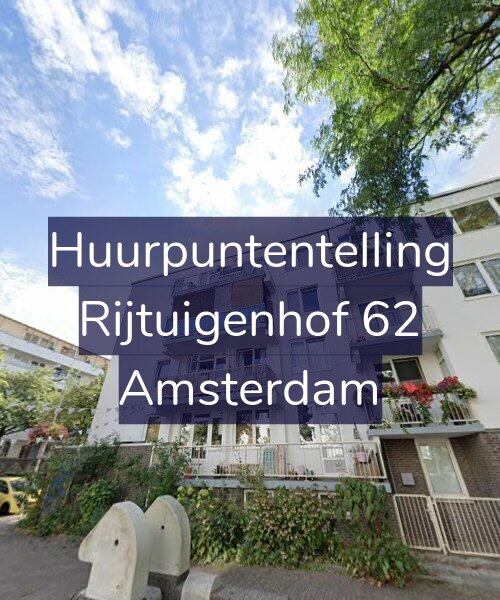 Foto gevel Huurpuntentelling voor Rijtuigenhof 62, Amsterdam