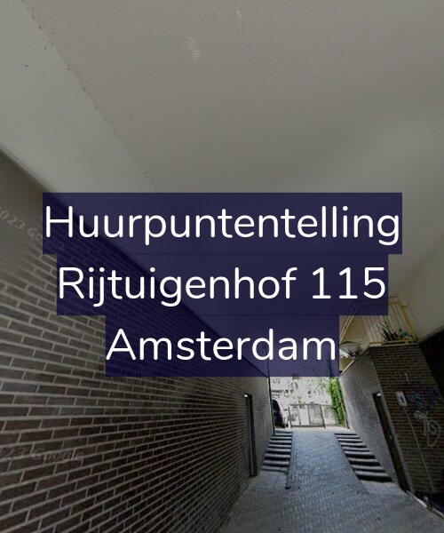 Foto gevel Huurpuntentelling voor Rijtuigenhof 115, Amsterdam