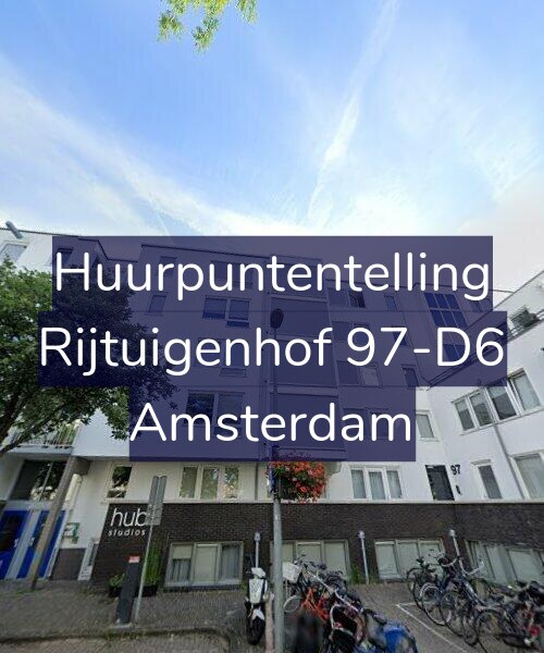 Foto gevel Huurpuntentelling voor Rijtuigenhof 97-D6, Amsterdam
