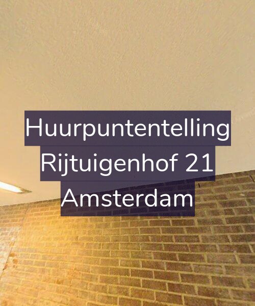 Foto gevel Huurpuntentelling voor Rijtuigenhof 21, Amsterdam