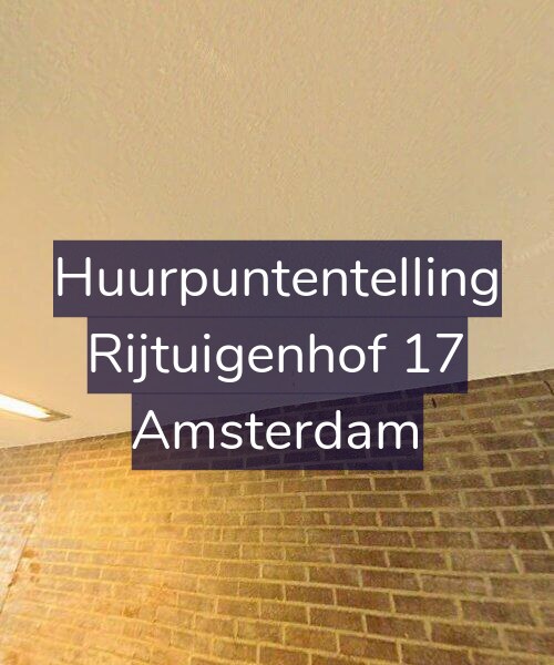 Foto gevel Huurpuntentelling voor Rijtuigenhof 17, Amsterdam