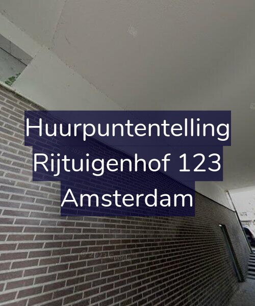 Foto gevel Huurpuntentelling voor Rijtuigenhof 123, Amsterdam