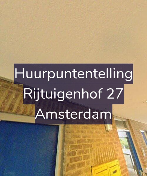 Foto gevel Huurpuntentelling voor Rijtuigenhof 27, Amsterdam