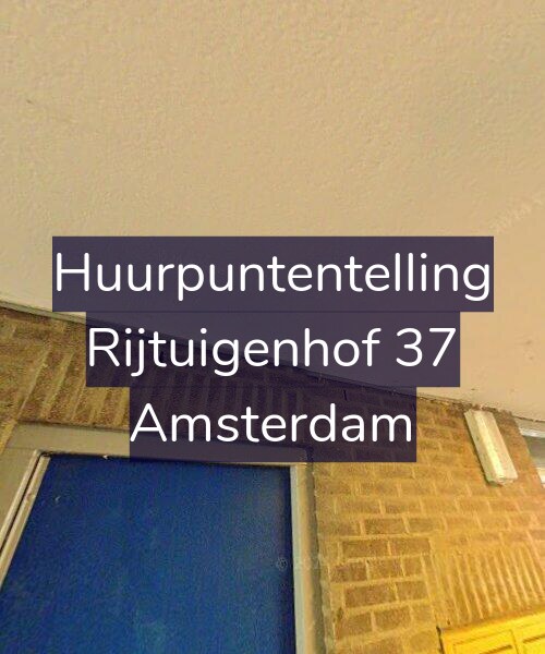 Foto gevel Huurpuntentelling voor Rijtuigenhof 37, Amsterdam