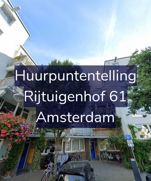 Foto gevel Huurpuntentelling voor Rijtuigenhof 61, Amsterdam