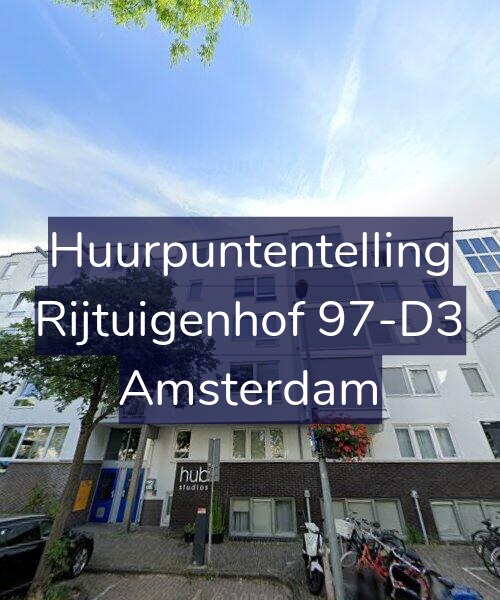 Foto gevel Huurpuntentelling voor Rijtuigenhof 97-D3, Amsterdam