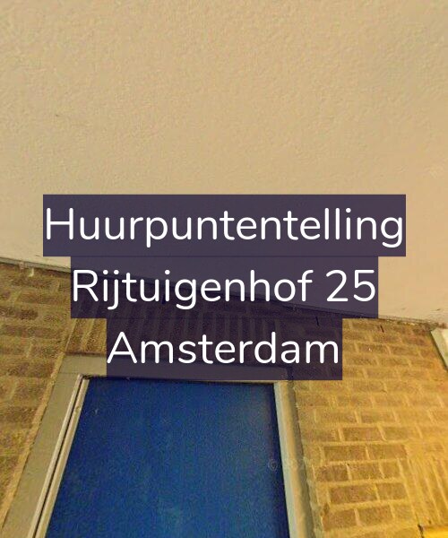 Foto gevel Huurpuntentelling voor Rijtuigenhof 25, Amsterdam