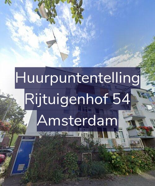 Foto gevel Huurpuntentelling voor Rijtuigenhof 54, Amsterdam