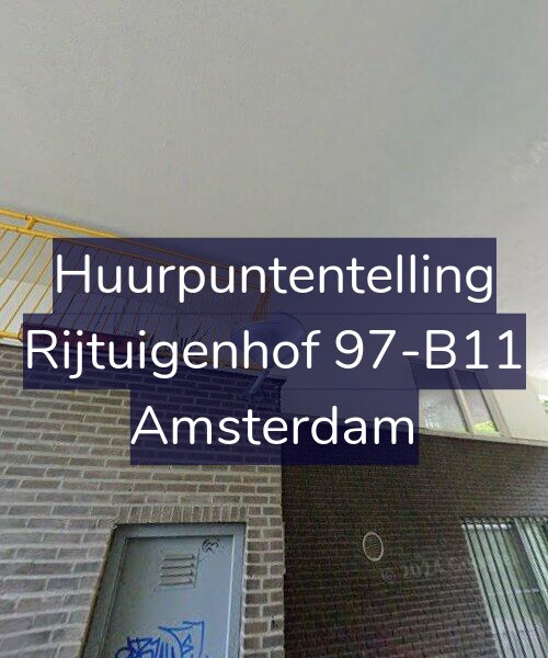 Foto gevel Huurpuntentelling voor Rijtuigenhof 97-B11, Amsterdam
