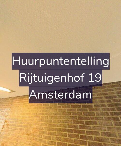 Foto gevel Huurpuntentelling voor Rijtuigenhof 19, Amsterdam