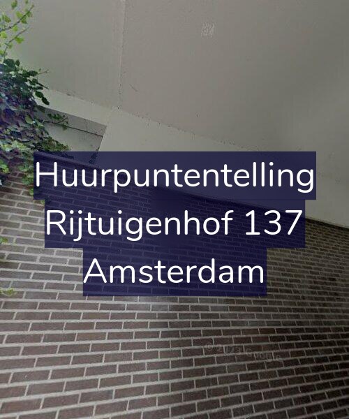 Foto gevel Huurpuntentelling voor Rijtuigenhof 137, Amsterdam