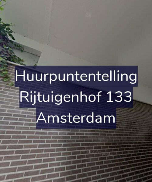Foto gevel Huurpuntentelling voor Rijtuigenhof 133, Amsterdam