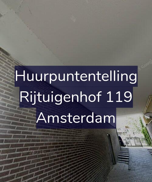 Foto gevel Huurpuntentelling voor Rijtuigenhof 119, Amsterdam