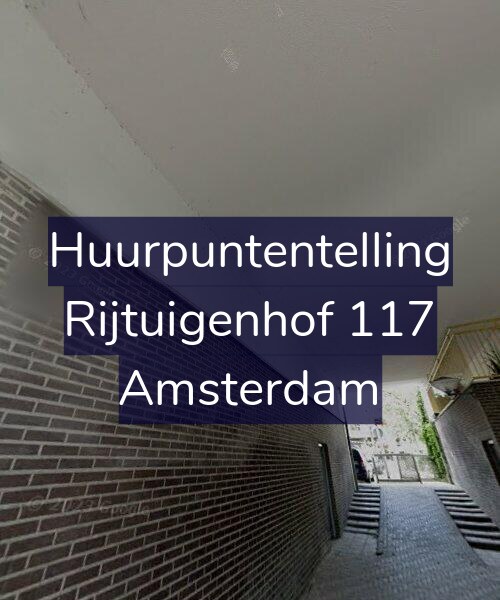 Foto gevel Huurpuntentelling voor Rijtuigenhof 117, Amsterdam