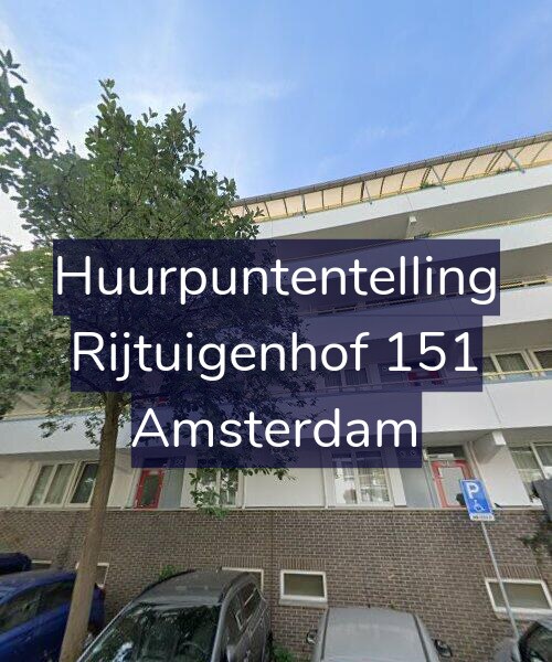 Foto gevel Huurpuntentelling voor Rijtuigenhof 151, Amsterdam