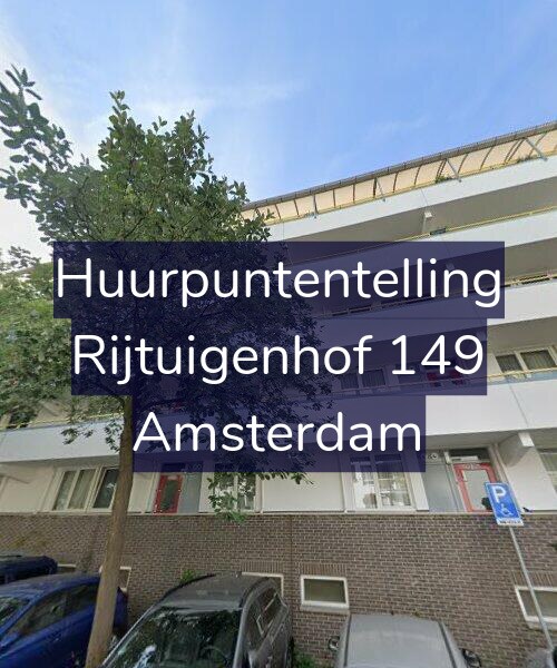 Foto gevel Huurpuntentelling voor Rijtuigenhof 149, Amsterdam