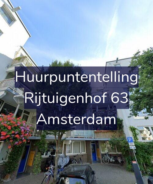 Foto gevel Huurpuntentelling voor Rijtuigenhof 63, Amsterdam