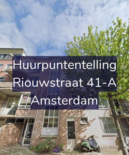 Foto gevel Huurpuntentelling voor Riouwstraat 41-A, Amsterdam