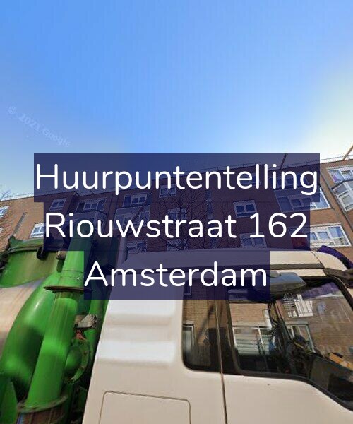 Foto gevel Huurpuntentelling voor Riouwstraat 162, Amsterdam