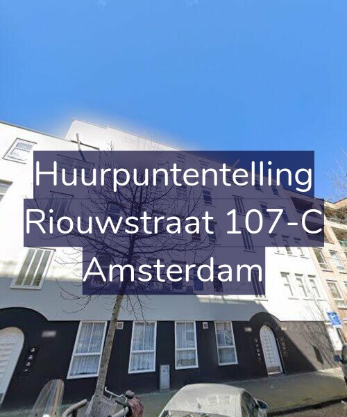 Foto gevel Huurpuntentelling voor Riouwstraat 107-C, Amsterdam