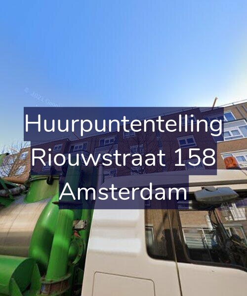 Foto gevel Huurpuntentelling voor Riouwstraat 158, Amsterdam
