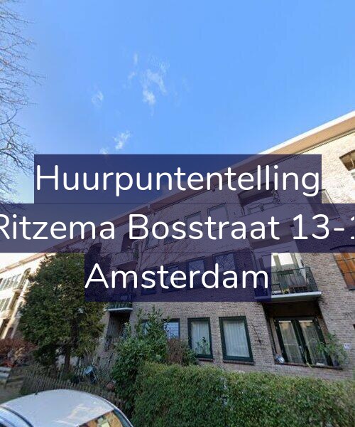 Foto gevel Huurpuntentelling voor Ritzema Bosstraat 13-1, Amsterdam