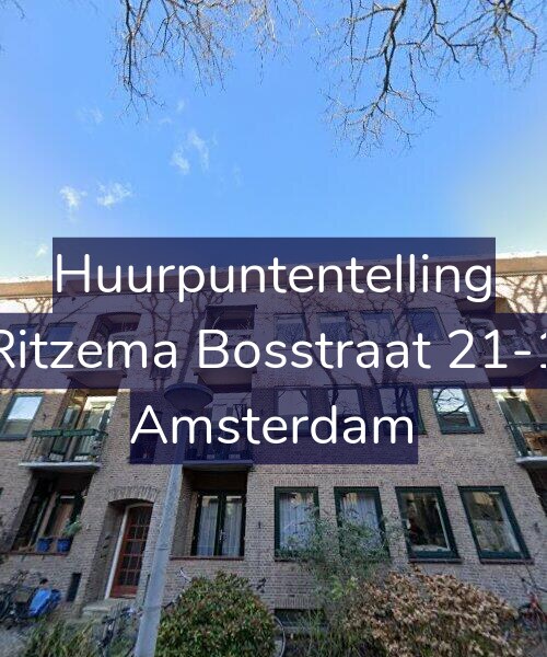 Foto gevel Huurpuntentelling voor Ritzema Bosstraat 21-1, Amsterdam