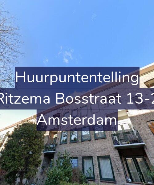 Foto gevel Huurpuntentelling voor Ritzema Bosstraat 13-2, Amsterdam