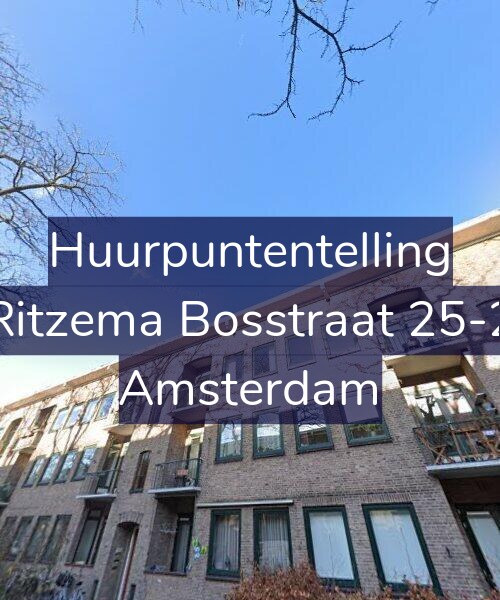 Foto gevel Huurpuntentelling voor Ritzema Bosstraat 25-2, Amsterdam