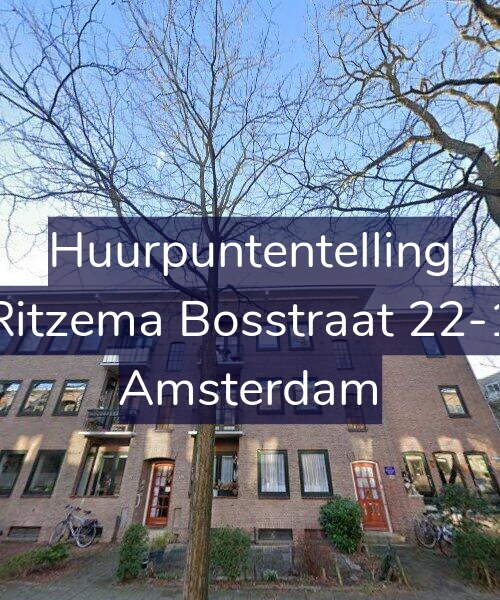Foto gevel Huurpuntentelling voor Ritzema Bosstraat 22-1, Amsterdam