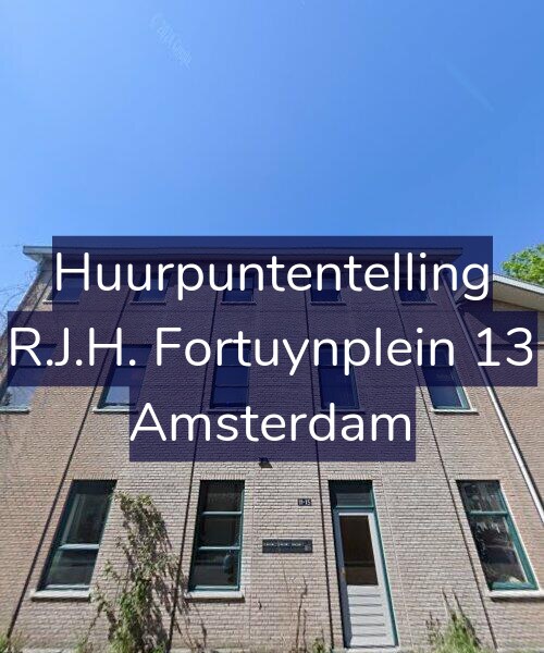 Foto gevel Huurpuntentelling voor R.J.H. Fortuynplein 13, Amsterdam
