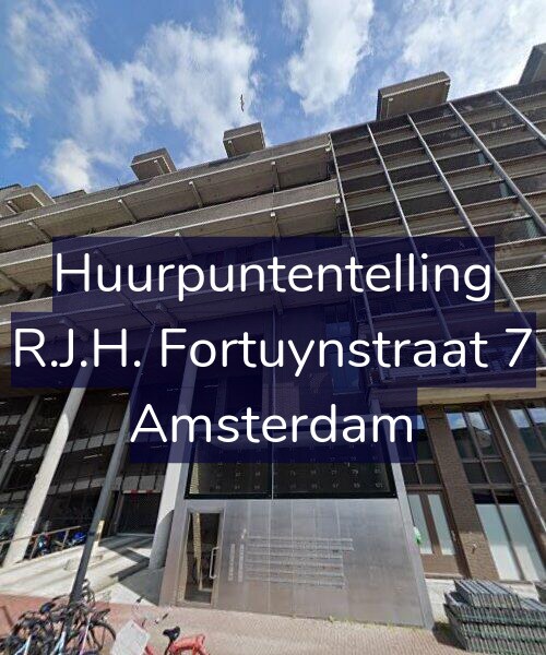 Foto gevel Huurpuntentelling voor R.J.H. Fortuynstraat 7, Amsterdam