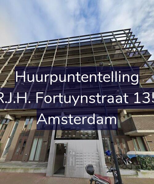 Foto gevel Huurpuntentelling voor R.J.H. Fortuynstraat 135, Amsterdam