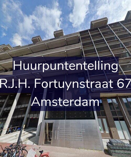 Foto gevel Huurpuntentelling voor R.J.H. Fortuynstraat 67, Amsterdam