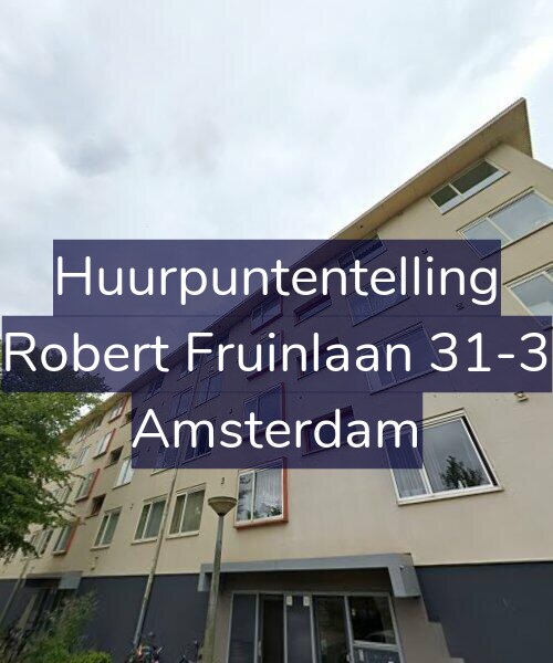 Foto gevel Huurpuntentelling voor Robert Fruinlaan 31-3, Amsterdam