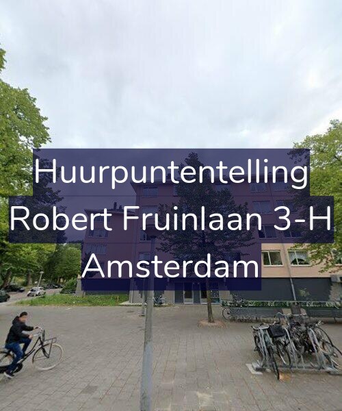 Foto gevel Huurpuntentelling voor Robert Fruinlaan 3-H, Amsterdam