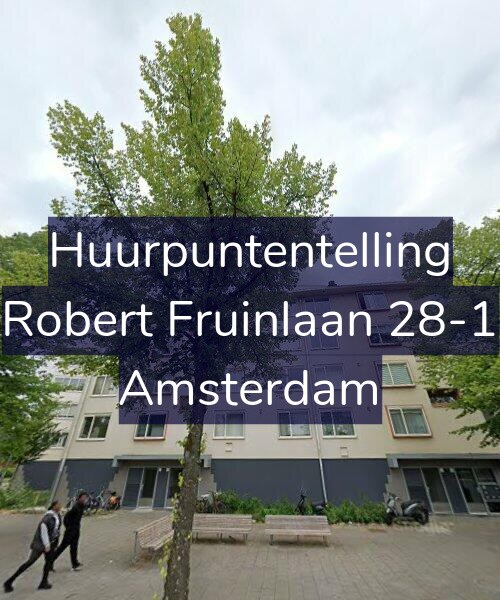 Foto gevel Huurpuntentelling voor Robert Fruinlaan 28-1, Amsterdam