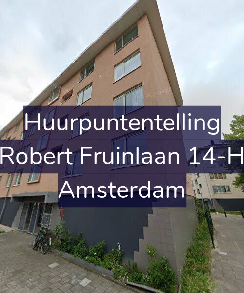 Foto gevel Huurpuntentelling voor Robert Fruinlaan 14-H, Amsterdam
