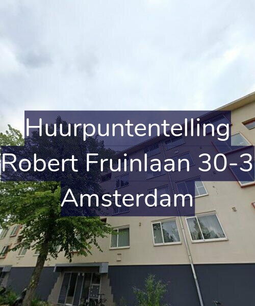 Foto gevel Huurpuntentelling voor Robert Fruinlaan 30-3, Amsterdam