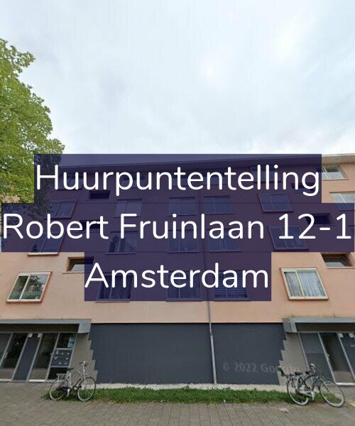 Foto gevel Huurpuntentelling voor Robert Fruinlaan 12-1, Amsterdam