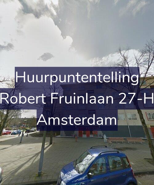 Foto gevel Huurpuntentelling voor Robert Fruinlaan 27-H, Amsterdam
