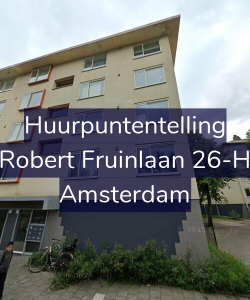 Foto gevel Huurpuntentelling voor Robert Fruinlaan 26-H, Amsterdam