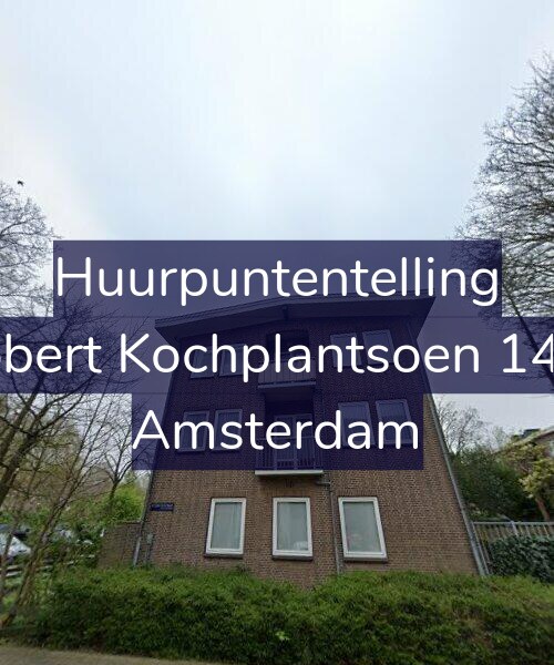Foto gevel Huurpuntentelling voor Robert Kochplantsoen 14-1, Amsterdam