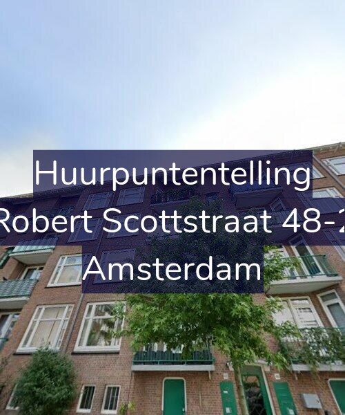 Foto gevel Huurpuntentelling voor Robert Scottstraat 48-2, Amsterdam